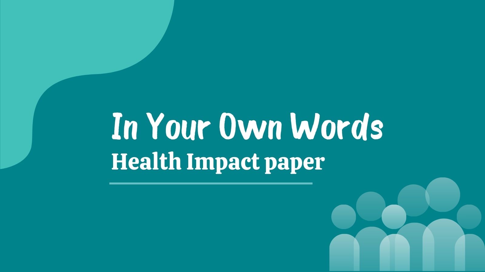 In Your Own Words - Health Paper Logo